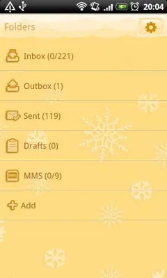 GO SMS Christmas Snow Theme android App screenshot 1